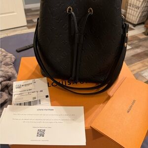 Louis Vuitton Black Monogram NeoNoe MM P.M.EMP.NOIR Bag